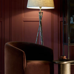 Flamant Nicky Brown Velvet Armchair