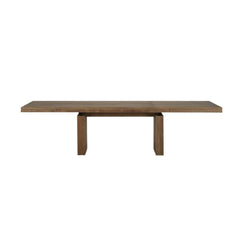 Ethnicraft Double Extendable Oak Dining Table — Solid Oak Extendable Table, Flexible Length for Family Meals