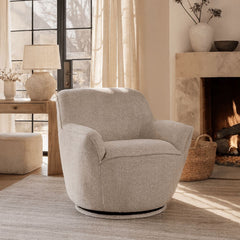 Everly Marl Swivel Armchair
