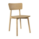 Ethnicraft Casale Dining Chair – Sleek Oak Dining Chair with Slim Angled Legs