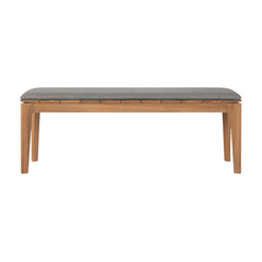 Ethnicraft Bok Outdoor Bench – Teak Outdoor Bench with Iconic Slim Arched Frame & Minimalist Lines