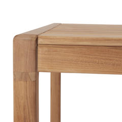 Ethnicraft Jack Outdoor Dining Table – Teak Outdoor Table with Softly Rounded Edges & Contemporary Frame
