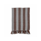 Brown Striped Throw