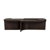 Ethnicraft Brutalist Coffee Table – Solid Wood Sculptural Coffee Table, Bold Brutalist Form & Minimalist Finish