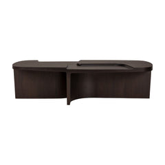 Ethnicraft Brutalist Coffee Table – Solid Wood Sculptural Coffee Table, Bold Brutalist Form & Minimalist Finish