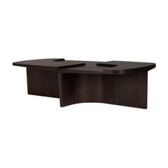 Ethnicraft Brutalist Coffee Table – Solid Wood Sculptural Coffee Table, Bold Brutalist Form & Minimalist Finish