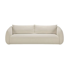 Ethnicraft Contour 3 Seater Sofa – Curved Solid Wood Frame Sofa, Organic Shape & Minimalist Profile