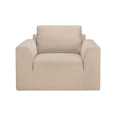 Ethnicraft Ease Lounge Chair – Upholstered Comfort Chair, Soft Fabric, Relaxed Design & Ergonomic Backrest