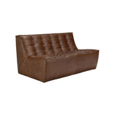 Ethnicraft N701 Modular Sofa – Chestnut Stain-Resistant Upholstery, Memory Foam Cushions, Modular 1–3 Seater + Corner Inserts, Hardwood Frame
