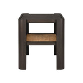 Ethnicraft Panel Side Table – Solid Wood Side Table with Layered Panel Design & Minimalist Silhouette