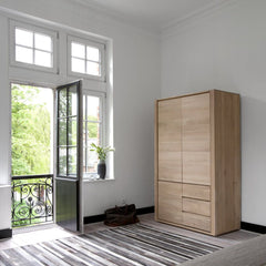 Ethnicraft Shadow Dresser – Solid Oak Dresser with Decisive Lines & Deep Drawers, Minimalist Scandinavian Form