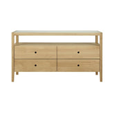 Ethnicraft Spindle Dresser – Solid Wood Dresser with Spindle-Style Handles & Clean Scandinavian Lines