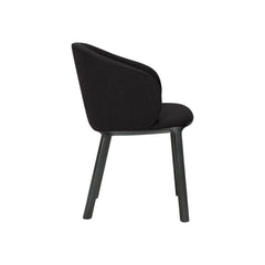 Ethnicraft Unda Dining Chair – Curved Wooden Dining Chair with Organic Wave-Shaped Backrest