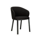 Ethnicraft Unda Dining Chair – Curved Wooden Dining Chair with Organic Wave-Shaped Backrest
