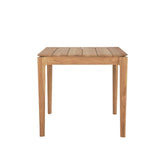 Ethnicraft Bok Outdoor Dining Table – Rectangular Teak Dining Table with Slim Arched Legs & Outdoor Durability