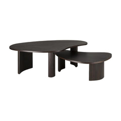 Ethnicraft Boomerang Coffee Table – Solid Wood Coffee Table with Organic Boomerang Shape