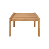 Ethnicraft Jack Outdoor Side Table – Compact Teak Side Table with Sculpted Rounded Form