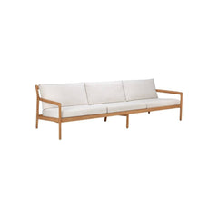 Ethnicraft Jack Outdoor Sofa 265cm – Large Teak Outdoor Sofa (2.65 m) with Modular Design & Cushions