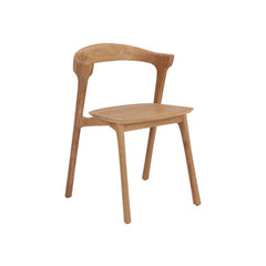 Ethnicraft Bok Outdoor Dining Chair – Teak Outdoor Chair with Arched Back & Stackable Design