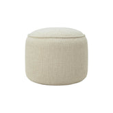 Ethnicraft Donut Outdoor Pouf – Upholstered Round Outdoor Pouf with Comfortable Cushion
