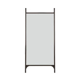 Ethnicraft PI Floor Mirror – Full-Length Wooden Floor Mirror with Sculpted Curved Frame