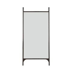 Ethnicraft PI Floor Mirror – Full-Length Wooden Floor Mirror with Sculpted Curved Frame