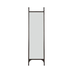 Ethnicraft PI Floor Mirror – Full-Length Wooden Floor Mirror with Sculpted Curved Frame