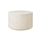 Ethnicraft Elements Coffee Table Round – Round Solid Wood Coffee Table with Minimalist Layered Top
