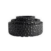 Ethnicraft Chopped Bowl Set – Set of Carved Wooden Bowls with Organic Textured Finish