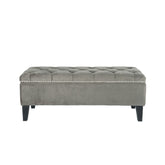 Anastasia Storage Bench - Dark Grey