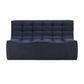 Ethnicraft N701 Modular 1 to 3 Seater Sofa - Stain-Resistant Leather & Memory Foam Comfort - Graphite