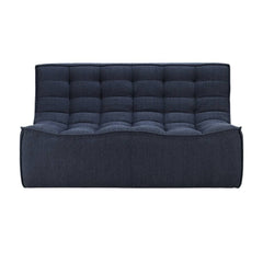 Ethnicraft N701 Modular 1 to 3 Seater Sofa - Stain-Resistant Leather & Memory Foam Comfort - Graphite