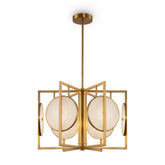 Cashmere Gold Pendant with Marble Detail
