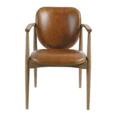 Blanc D'Ivoire Alexandre Leather Natural Foam Armchair