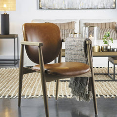 Blanc D'Ivoire Alexandre Leather Natural Foam Armchair