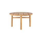 Ethnicraft Quatro Outdoor Side Table – Minimalist Teak Outdoor Side Table with Four-Leg Sculptural Base