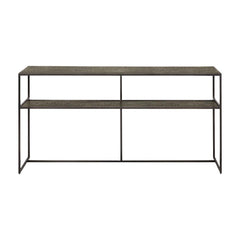 Ethnicraft Pentagon Console Table — Whisky Oak Geometric Console, Statement Hall Table & Display Surface
