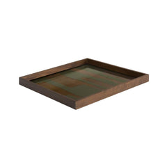 Ethnicraft Square Second Nature Tray – Solid Wood Square Tray with Natural Finish & Modern Profile