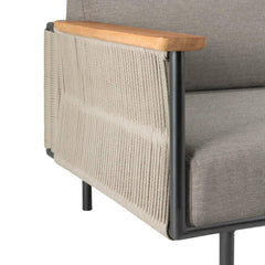 Ethnicraft Corbey Outdoor Sofa – Aluminium Outdoor Sofa with Weather-Resistant Cushions & Modern Lightweight Frame