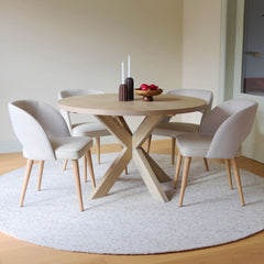 Bloom Round Dining Table - Oak