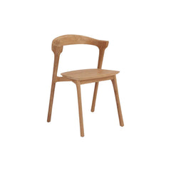 Ethnicraft Bok Outdoor Dining Chair – Teak Outdoor Chair with Arched Back & Stackable Design