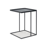 Ethnicraft Square Tray Side Table – Metal Frame Side Table with Interchangeable Square Tray Top