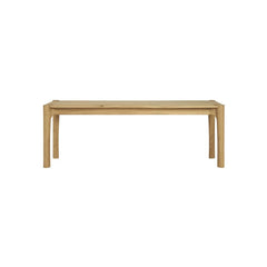 Ethnicraft PI Bench Oak – Solid Oak Bench with Sculpted Curved Seat & Minimalist Profile