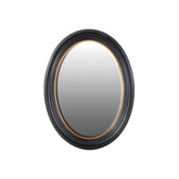 Catalina Black and Gold Oval Mirror