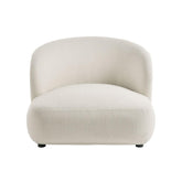 Blanc D'Ivoire Leo Wide Fabric Natural Foam Armchair