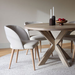Bloom Round Dining Table - Oak