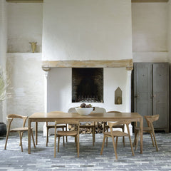 Ethnicraft Bok Dining Table in Solid Oak & Teak