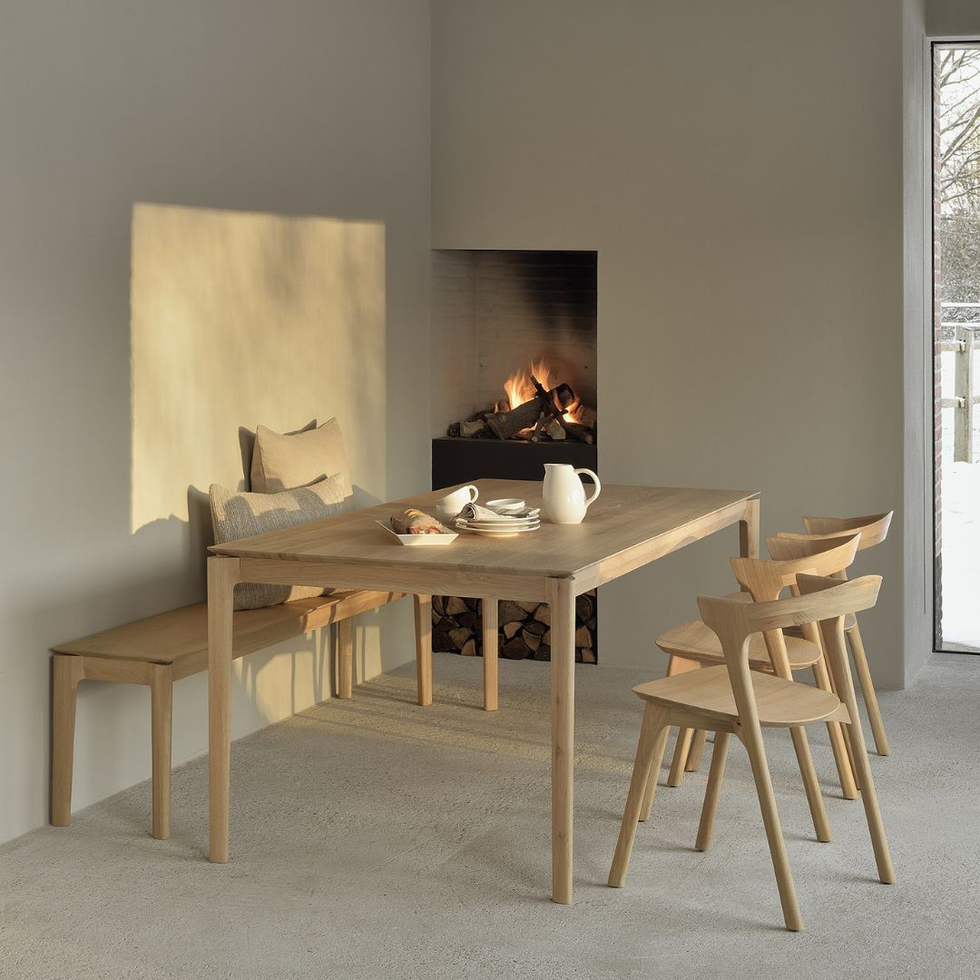 Ethnicraft Bok Dining Table in Solid Oak & Teak