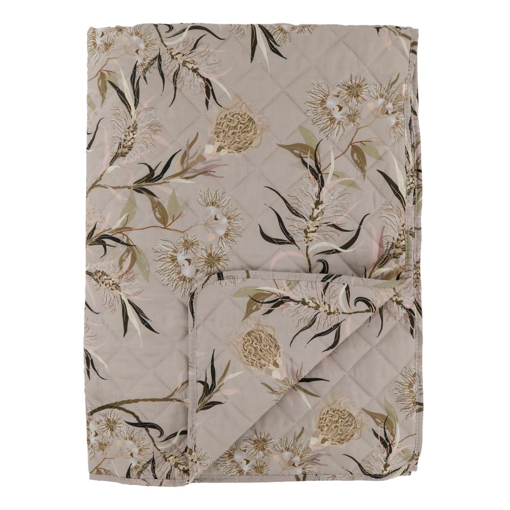 Alix Quilt - Taupe