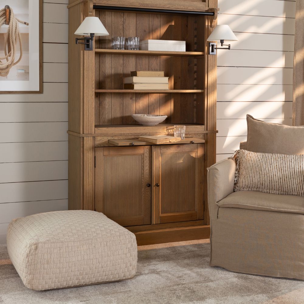 Flamant Balmore 1 Part Bookcase - Oak